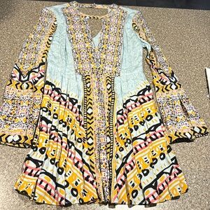Free People Multicolor Bohemian Dress